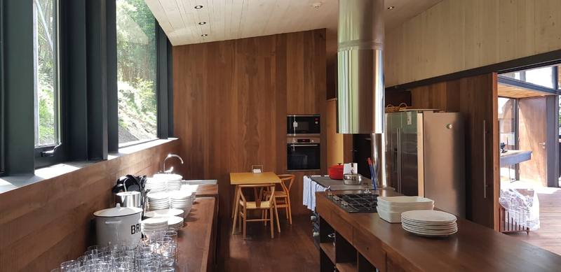 Lago Rupanco — Cocina revestida en madera